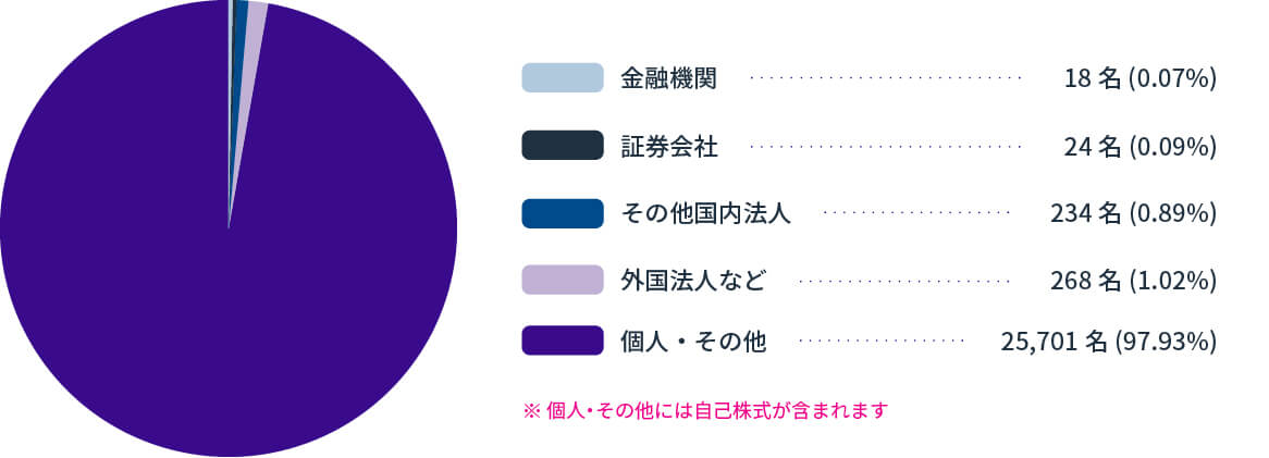 株主数別分布状況